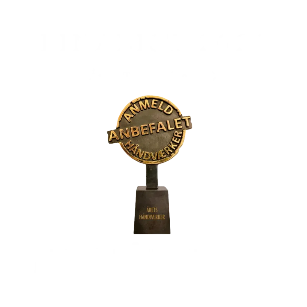 Medalje for anbefalet håndværker.